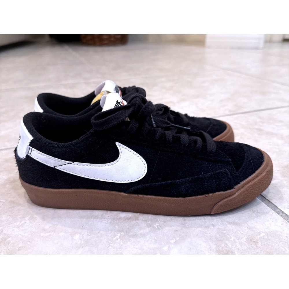 Nike Blazer Low 77 Jumbo Black White Gum Suede‎ Mens Shoes FQ8060-001 US 7